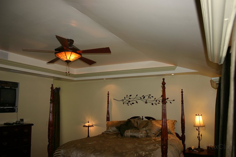 BHG 014.jpg - The slope in the ceiling was required in order to match the existing roof line and still have 10' ceilings.